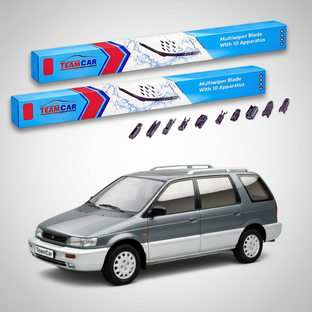 Ștergătoare TeamCar® pentru Mitsubishi Space Wagon II (N3_W, N4_W) 1991–1998 – Set Față Flat Premium
