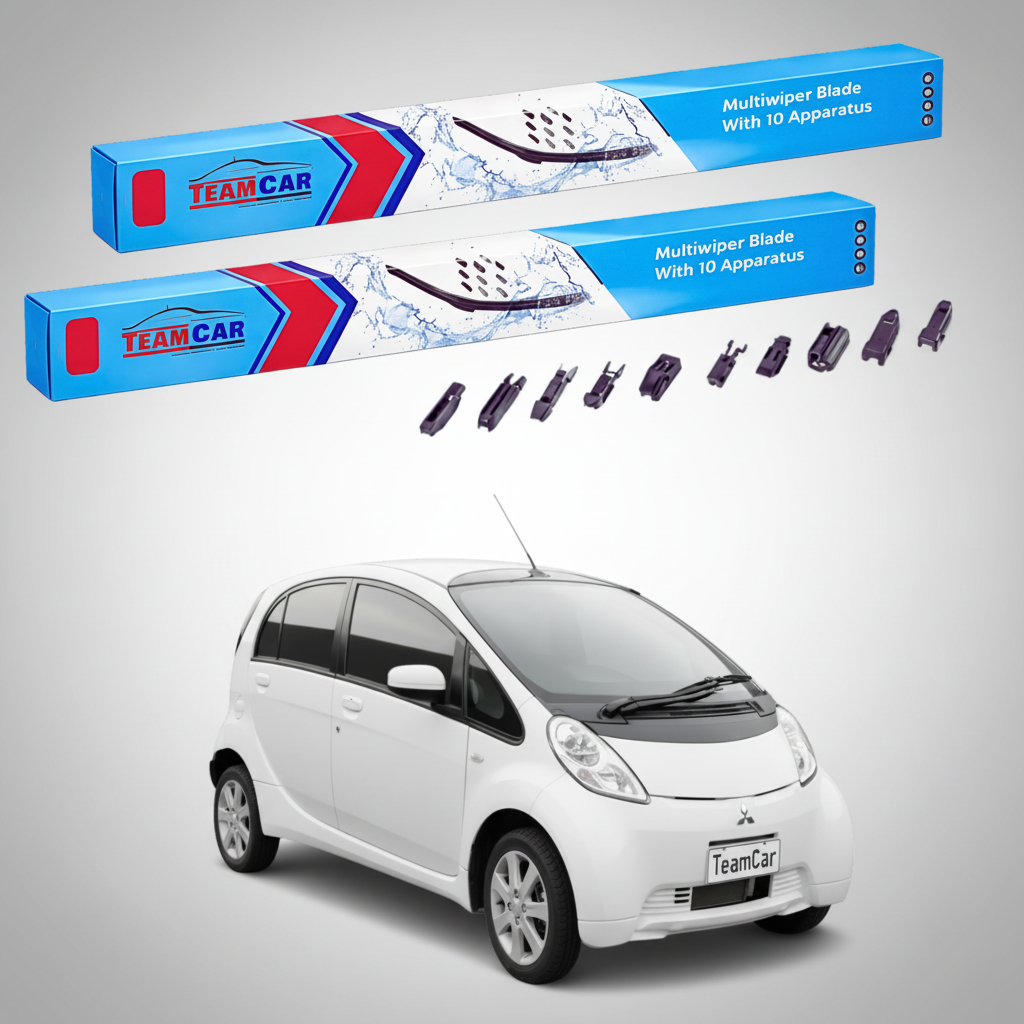Stergator TeamCar pentru Mitsubishi i-MiEV Hatchback (HA_) 2010+ - Set Fata Flat Premium