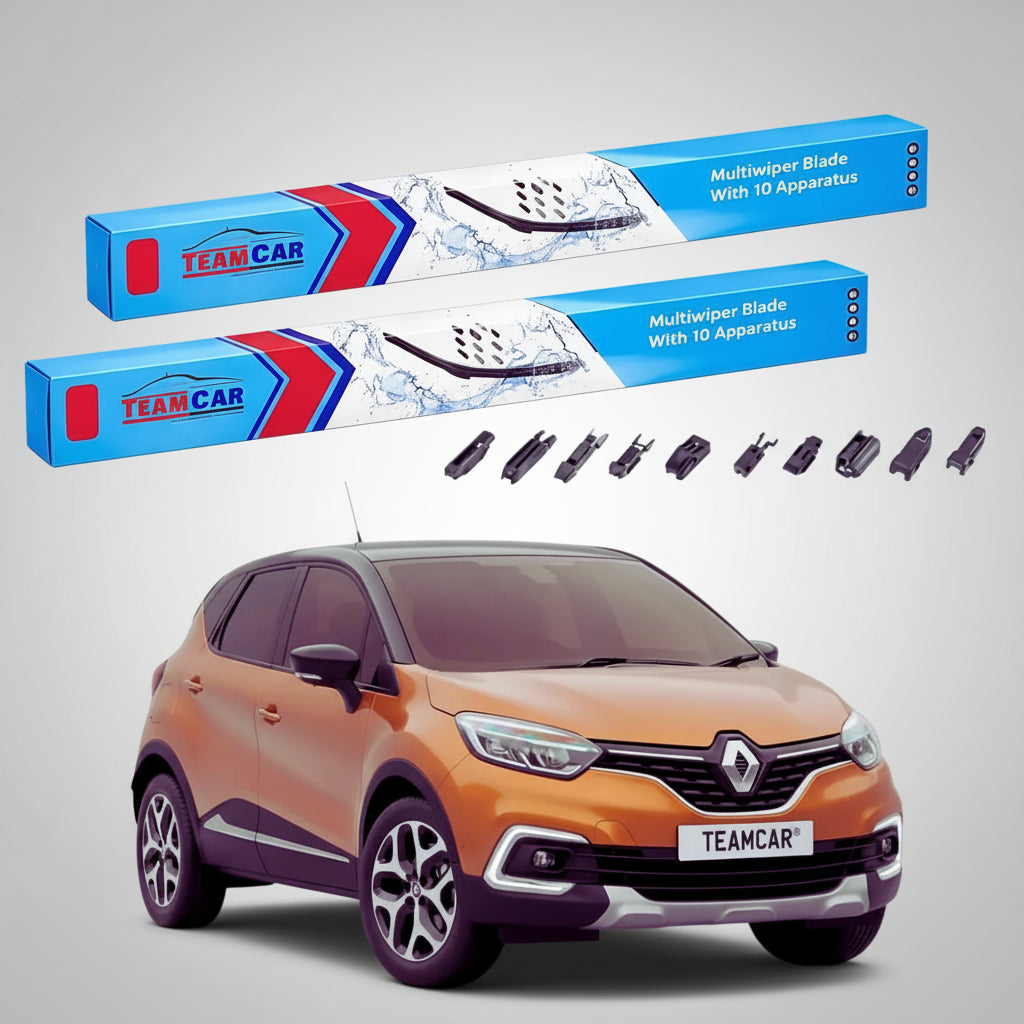 Ștergătoare Renault Captur I Facelift SUV 2016-2019 | Set Față Flat Premium – TeamCar®