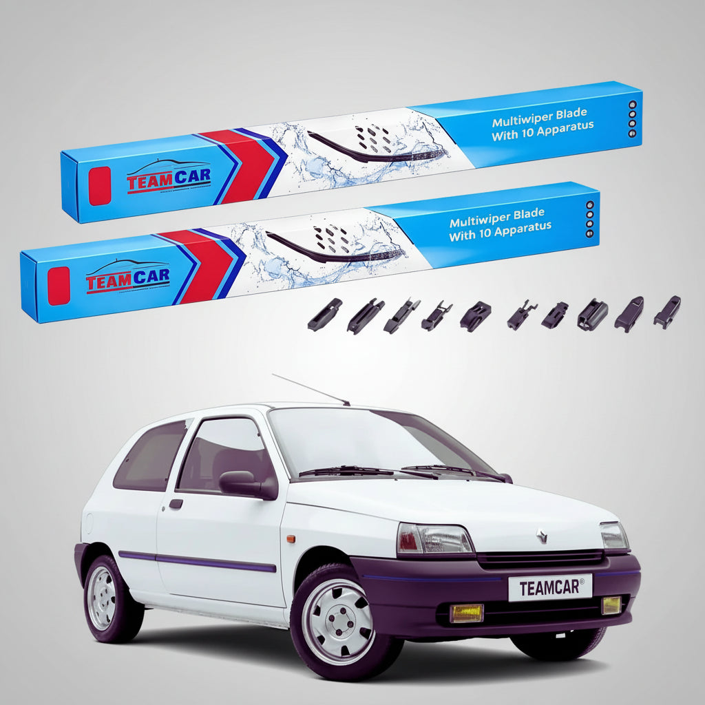 Ștergătoare Renault Clio I Faza 1 Hatchback 1990-1994 | Set Față Flat Premium – TeamCar®