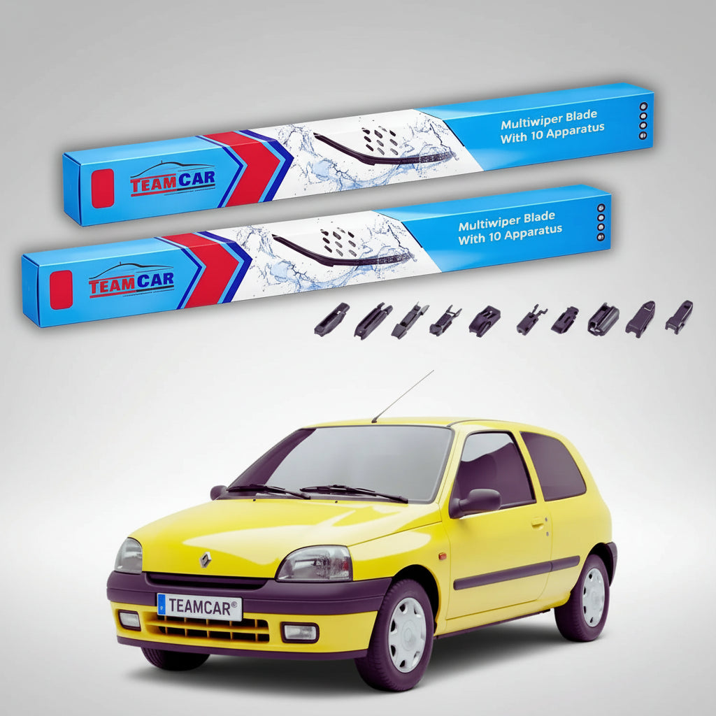 Ștergătoare Renault Clio I Faza 2/3 Hatchback 1994-1998 | Set Față Flat Premium – TeamCar®