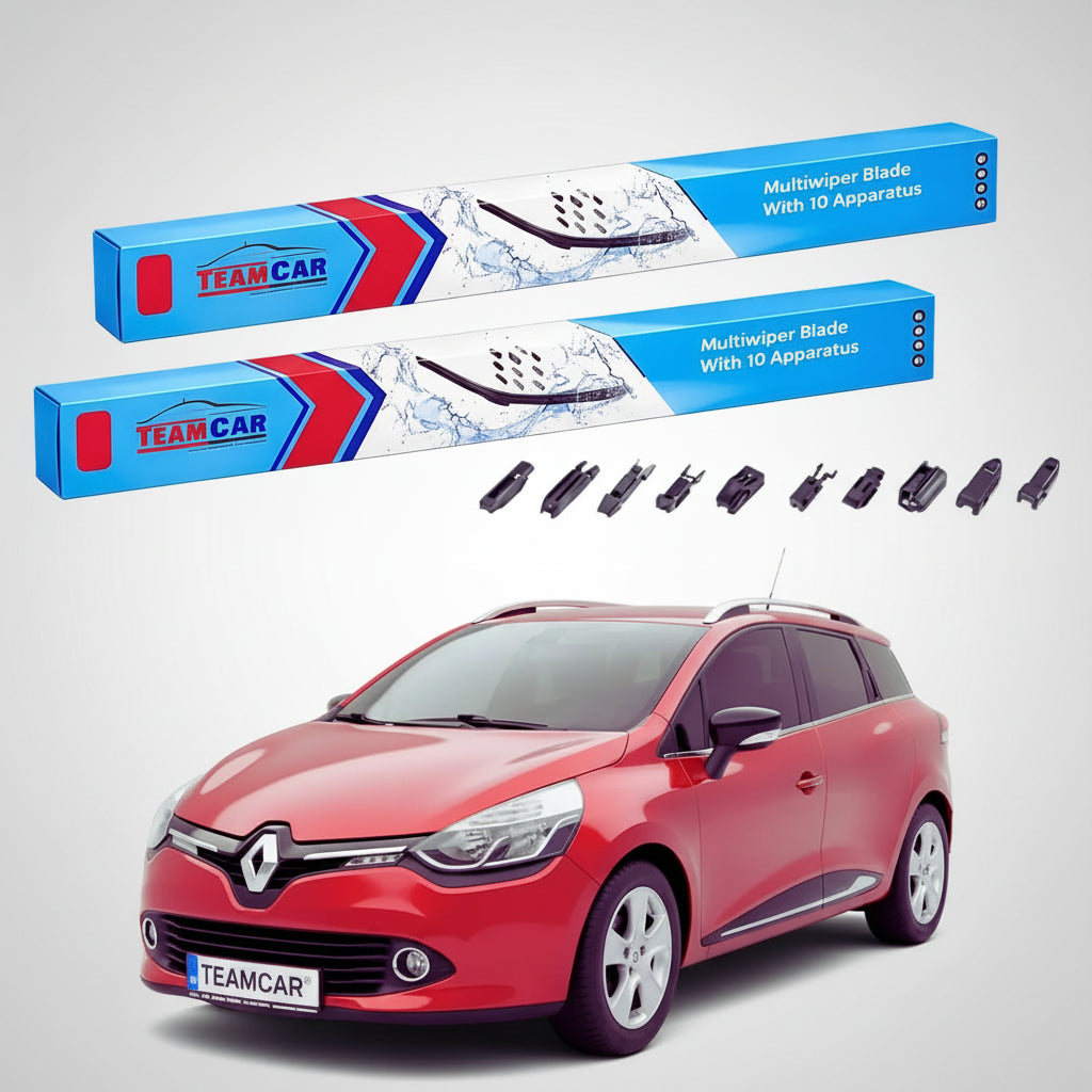 Ștergătoare Renault Clio IV Grandtour Break 2013-2021 | Set Față Flat Premium – TeamCar®