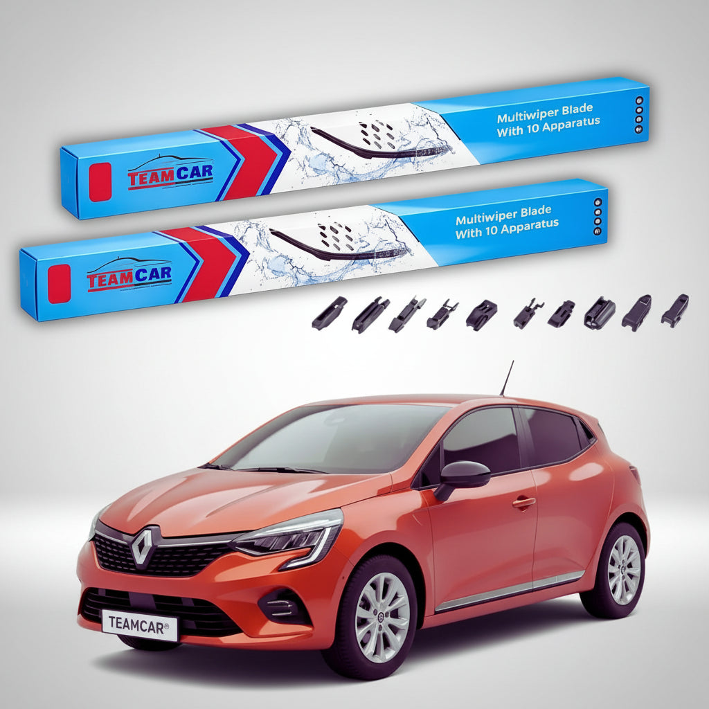 Ștergătoare Renault Clio V Hatchback 2019-prezent | Set Față Flat Premium – TeamCar®