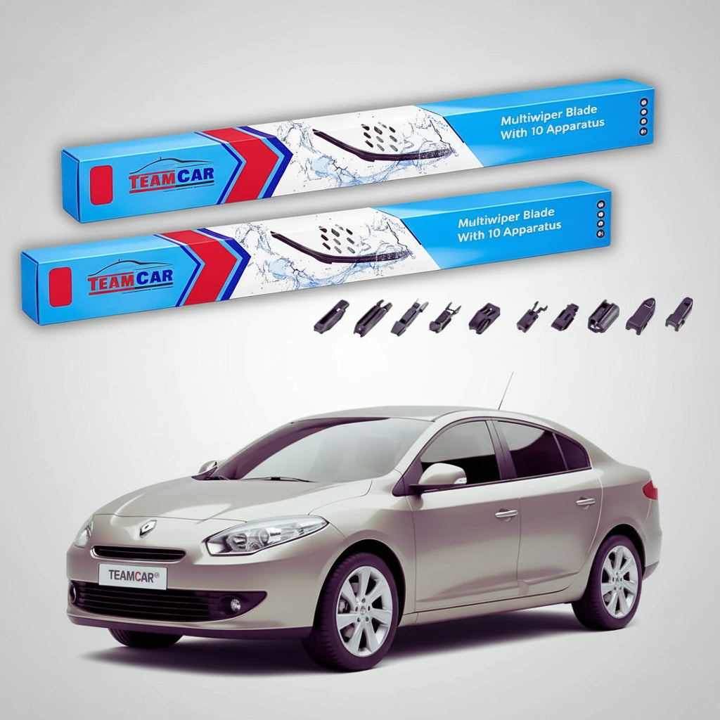 Ștergătoare Renault Fluence Sedan 2009-prezent | Set Față Flat Premium – TeamCar®