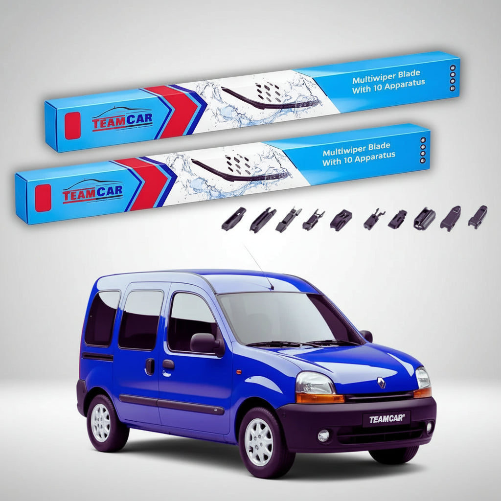 Ștergătoare Renault Kangoo I MPV 1997-2007 | Set Față Flat Premium – TeamCar®