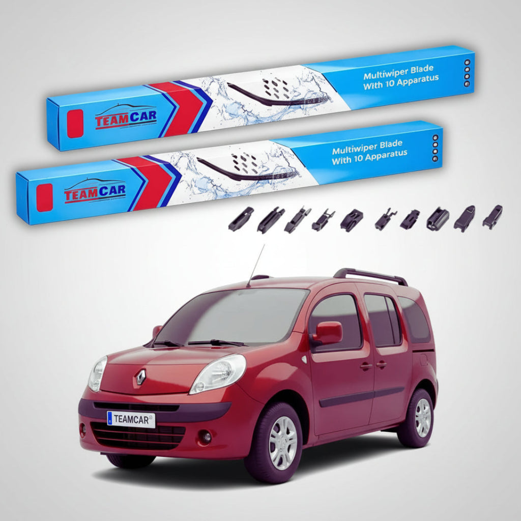 Ștergătoare Renault Kangoo II Van 2 uși 2008-prezent | Set Față Flat Premium – TeamCar®