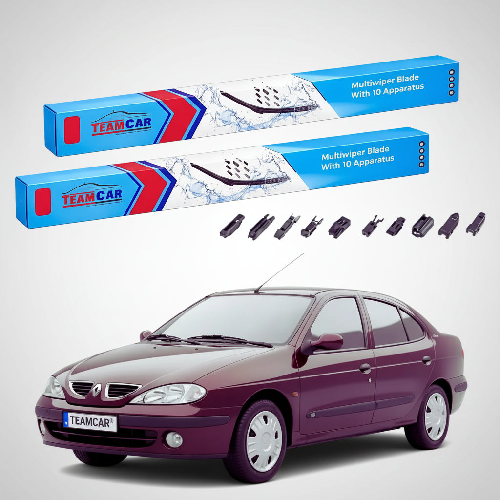 Ștergătoare Renault Megane I Classic Sedan 1996-2003 | Set Față Flat Premium – TeamCar®
