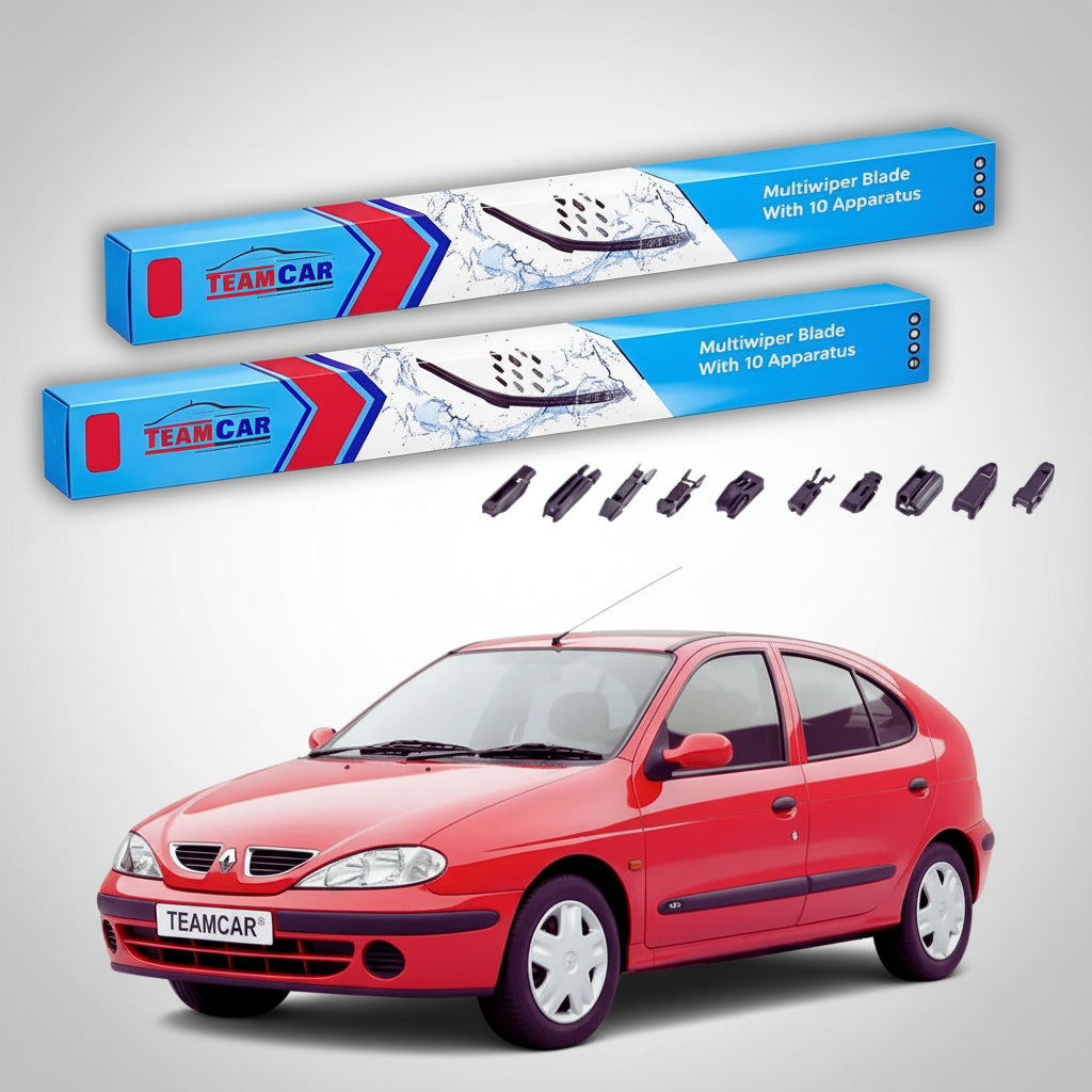 Ștergătoare Renault Megane I Hatchback 1996-2002 | Set Față Flat Premium – TeamCar®