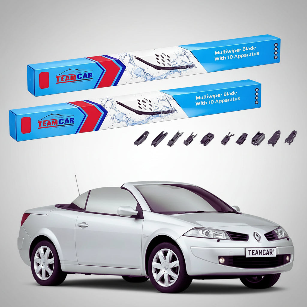 Ștergătoare Renault Megane II Cabriolet 2003-2006 | Set Față Flat Premium – TeamCar®
