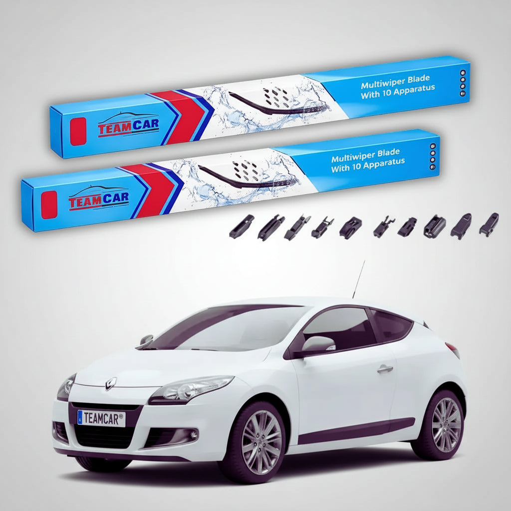 Ștergătoare Renault Megane III Coupe 2009-prezent | Set Față Flat Premium – TeamCar®
