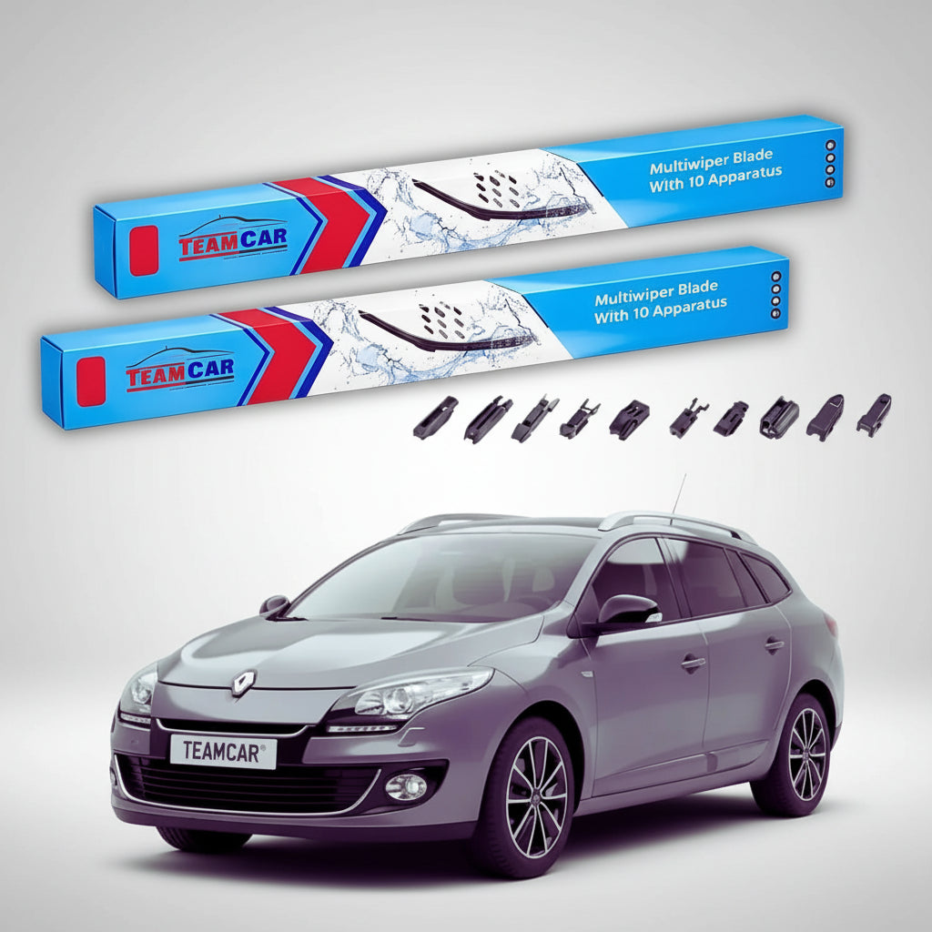 Ștergătoare Renault Megane III Grandtour Break 2009-prezent | Set Față Flat Premium – TeamCar®