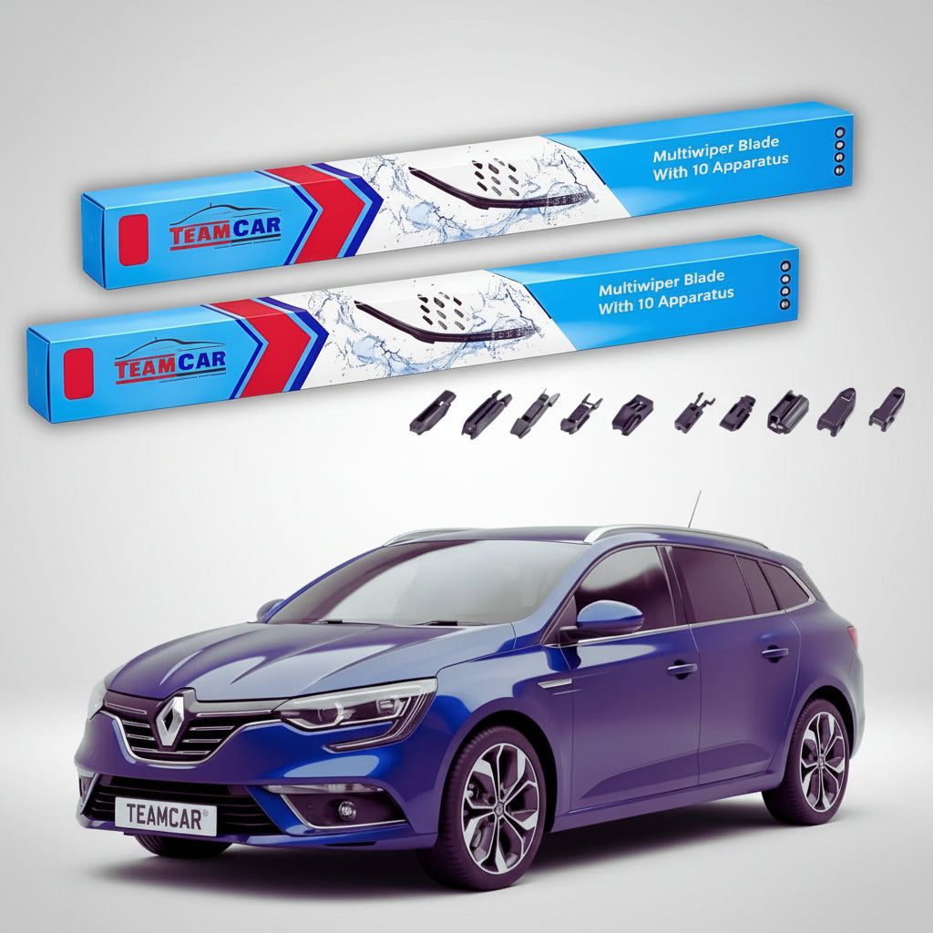 Ștergătoare Renault Megane IV Grandtour Break 2015-2017 | Set Față Flat Premium – TeamCar®
