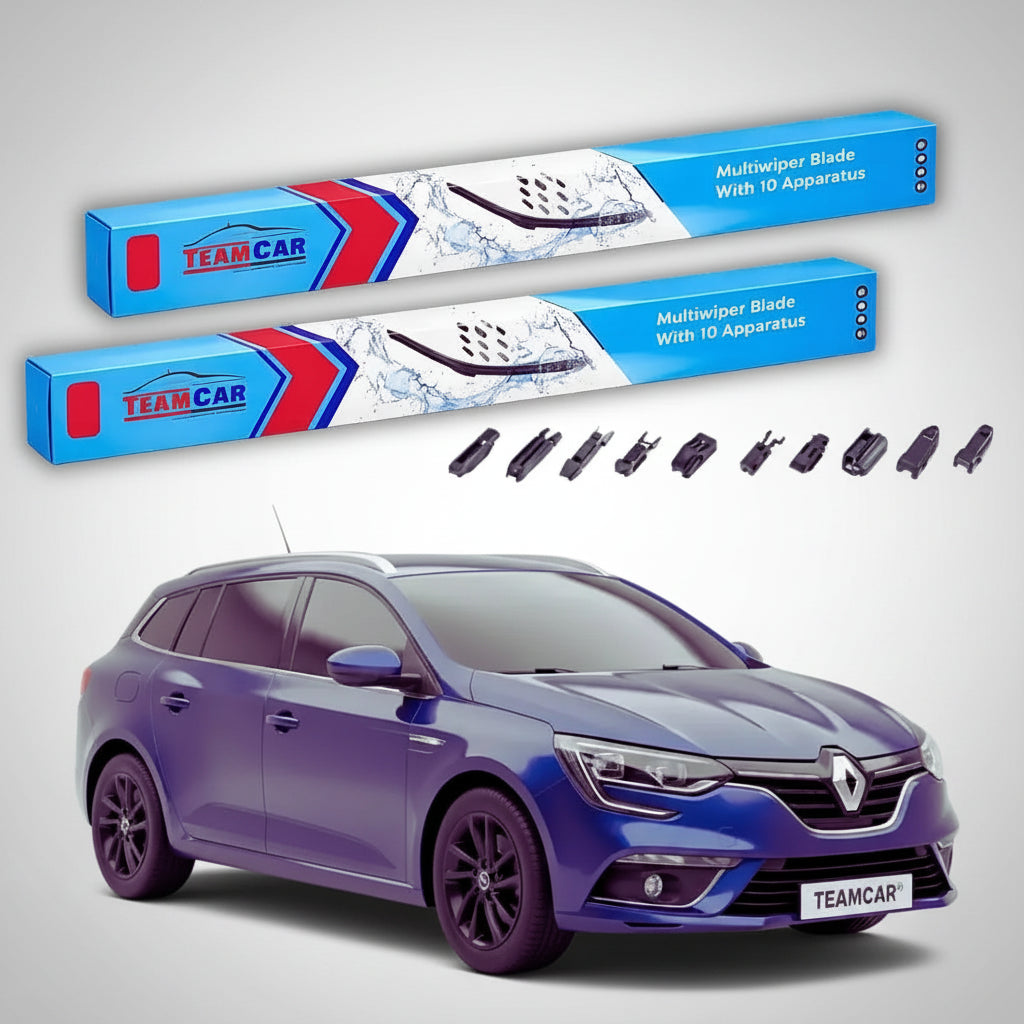 Ștergătoare Renault Megane IV Grandtour Break 2017-prezent | Set Față Flat Premium – TeamCar®