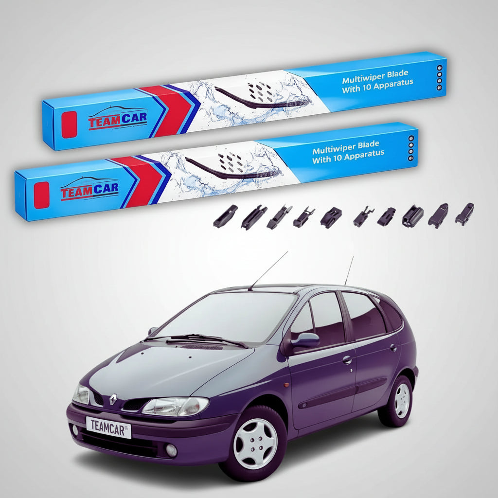 Ștergătoare Renault Megane Scenic I MPV 1996-2001 | Set Față Flat Premium – TeamCar®