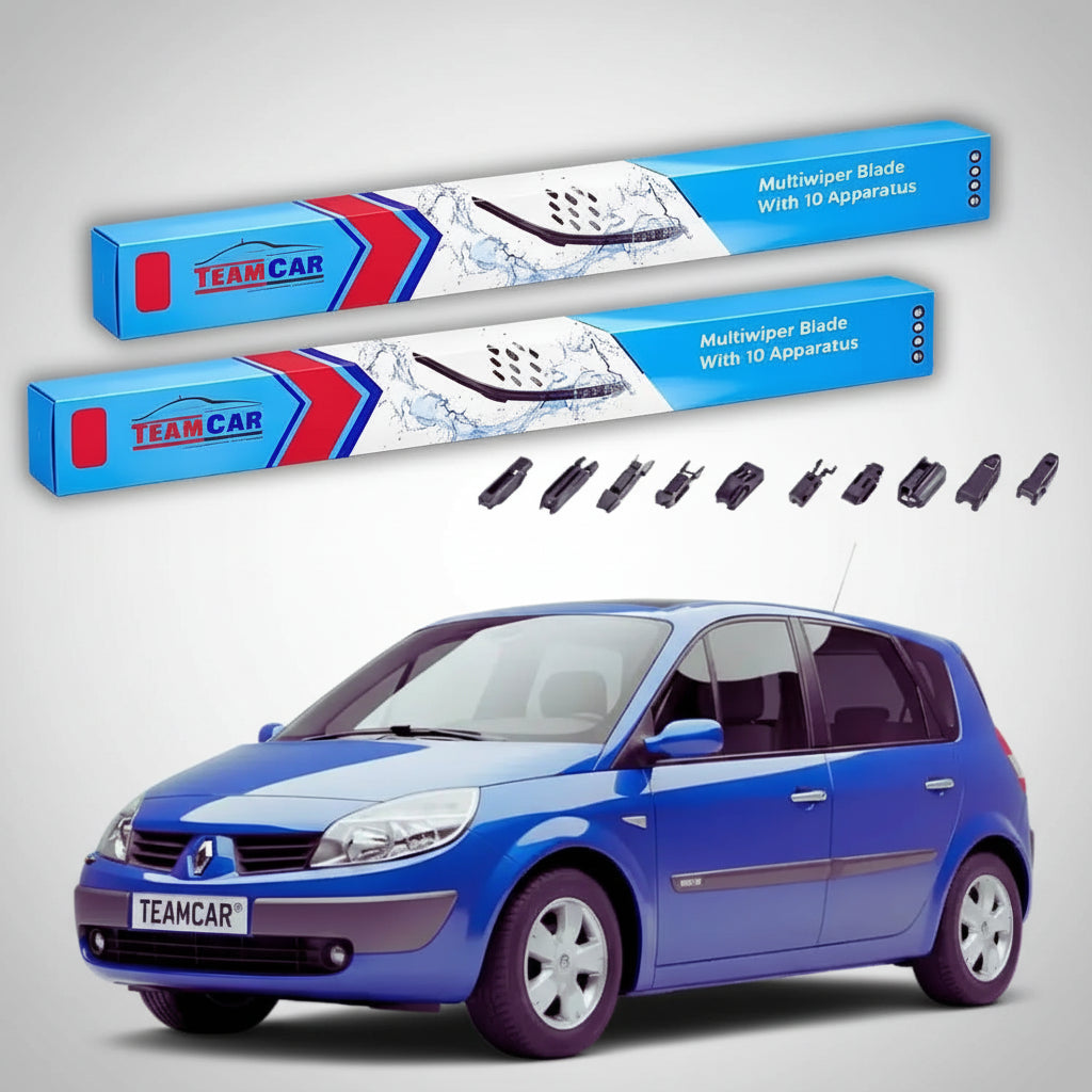 Ștergătoare Renault Scenic II Grand Scenic 2003-2004 | Set Față Flat Premium – TeamCar®