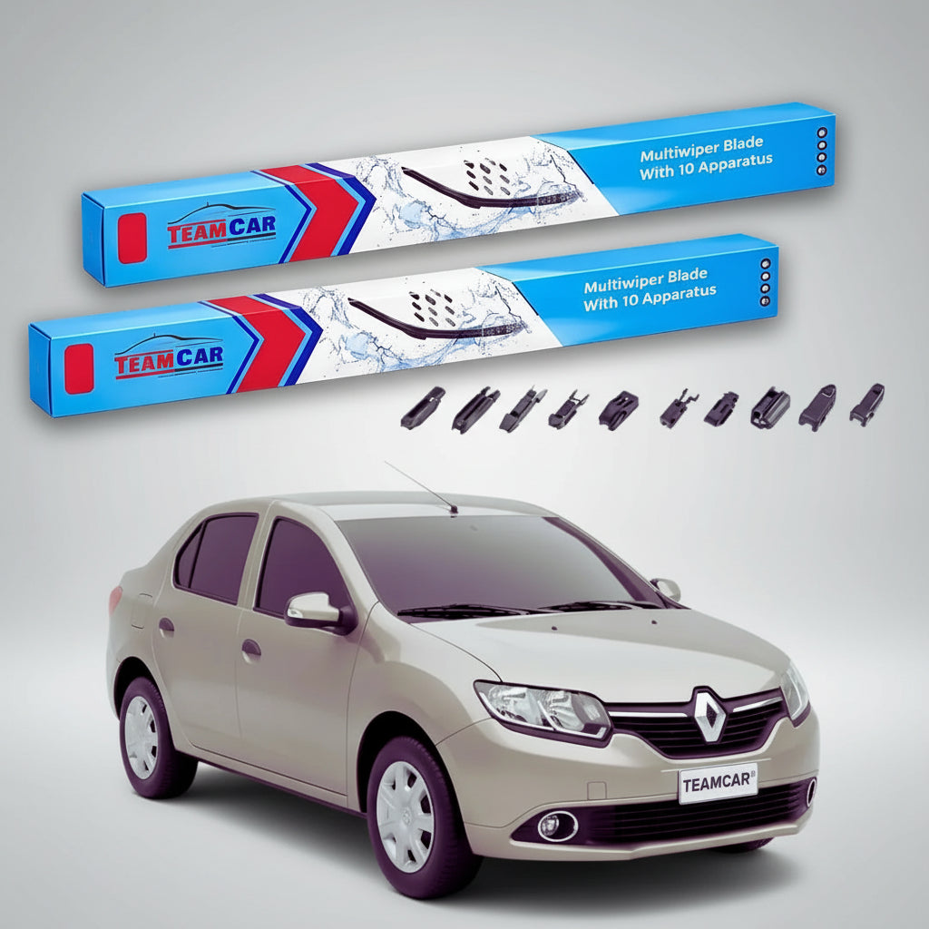 Ștergătoare Renault Symbol III Sedan 2013-2015 | Set Față Flat Premium – TeamCar®
