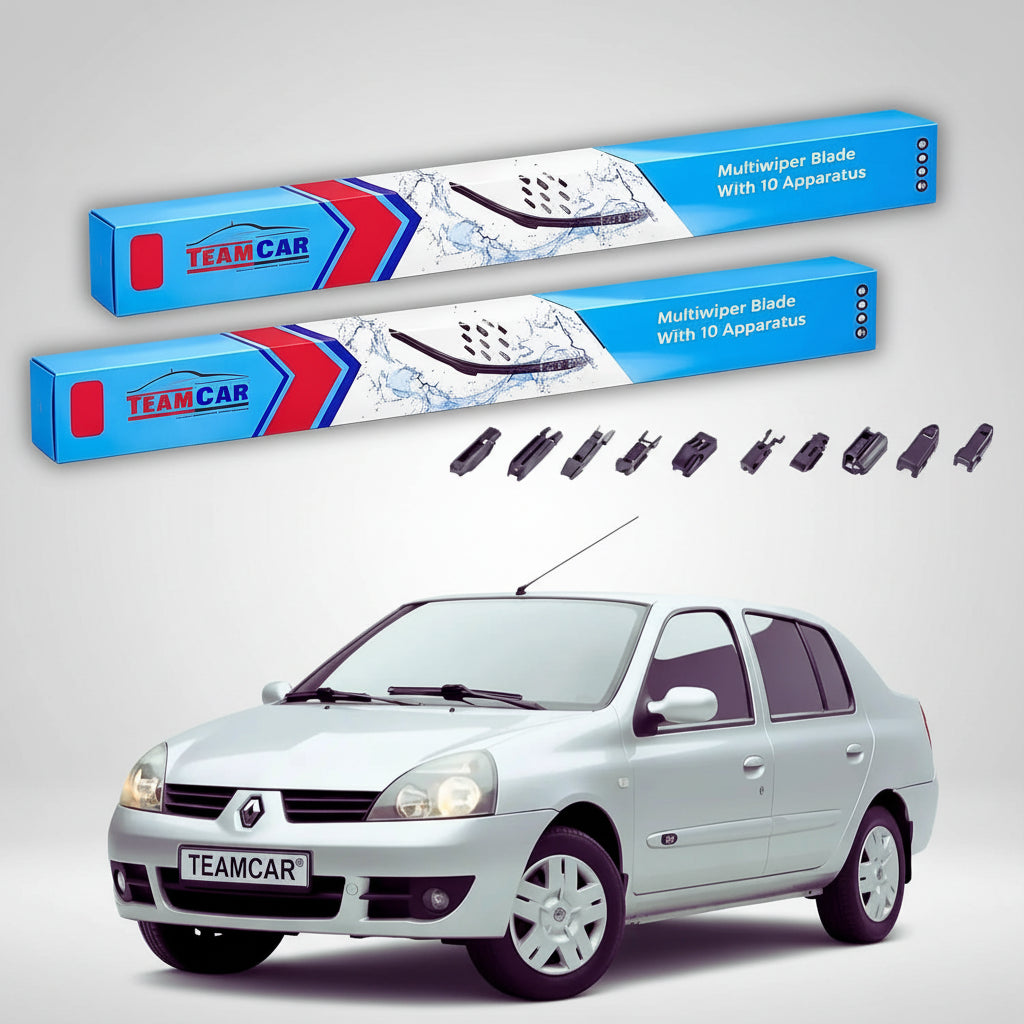 Ștergătoare Renault Thalia I Sedan 1999-2007 | Set Față Flat Premium – TeamCar®