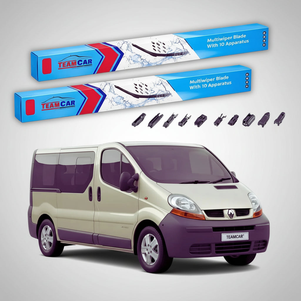 Ștergătoare Renault Trafic II Van 2001-2014 | Set Față Flat Premium – TeamCar®