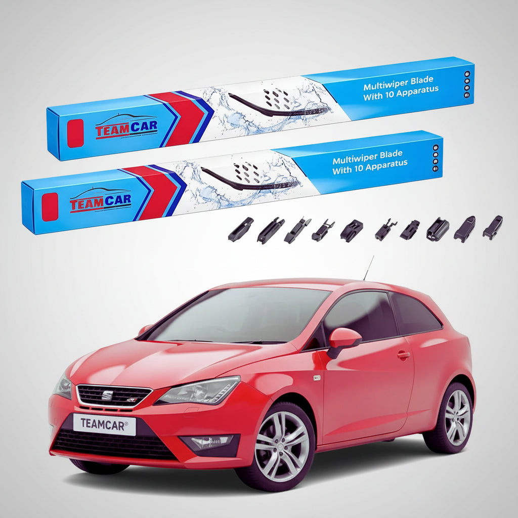 Ablaktörlők Seat Ibiza Sportscoupe 6J1 2008-2011 | Lapos első ablaktörlő készlet – TeamCar®