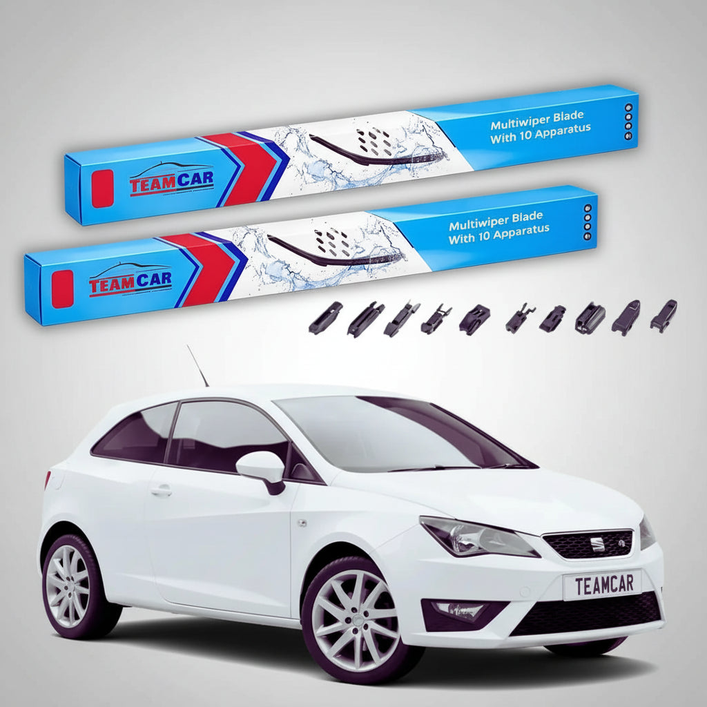 Ablaktörlők Seat Ibiza Sportscoupe 6J1 2011-2017 | Lapos első ablaktörlő készlet – TeamCar®