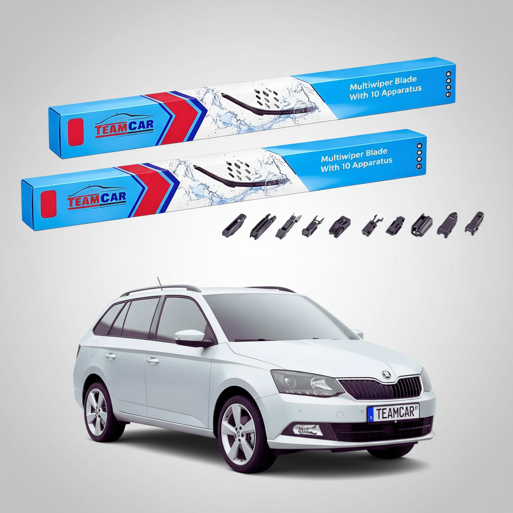 Ștergătoare Skoda Fabia III Combi NJ5 2014-2022 | Set Față Flat Universal – TeamCar®
