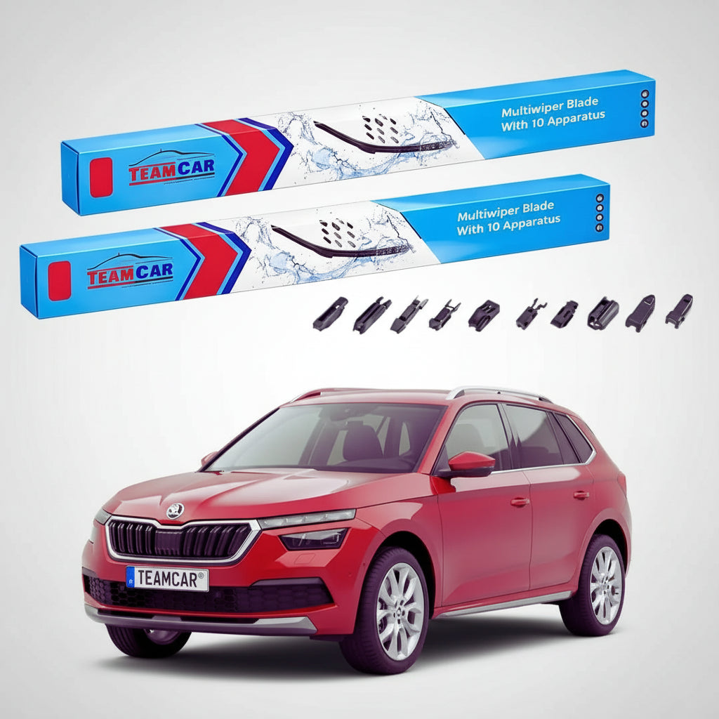 Ablaktörlők Skoda Kamiq NW4 2019-től napjainkig | Univerzális Első Lapos Ablaktörlő Készlet – TeamCar®