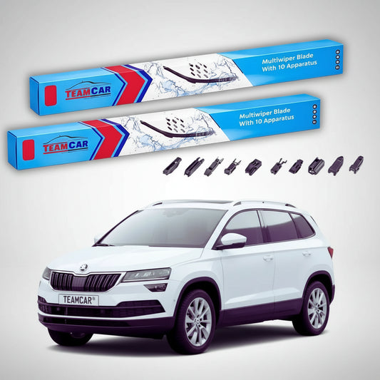 Ștergătoare Skoda Karoq NU7 2017-prezent | Set Față Flat Universal – TeamCar®