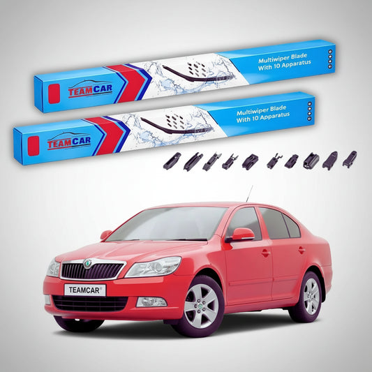 Ștergătoare Skoda Octavia II 1Z3 11.2004-2013 | Set Față Flat Universal – TeamCar®