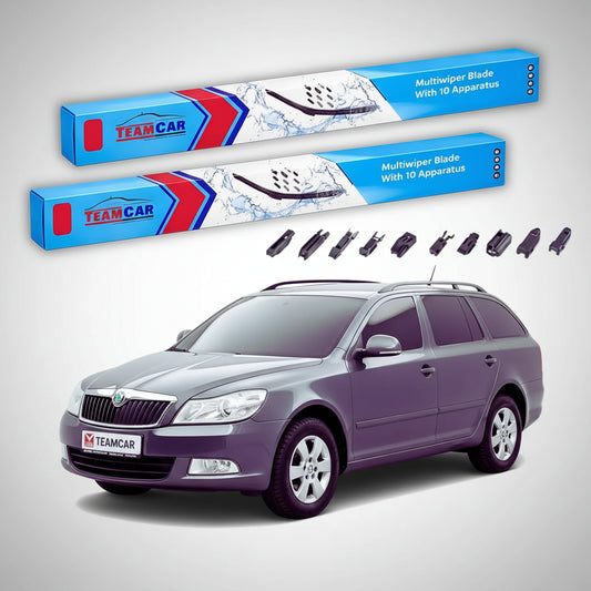 Ștergătoare Skoda Octavia II Combi 1Z5 11.2004-2013 | Set Față Flat Universal – TeamCar®