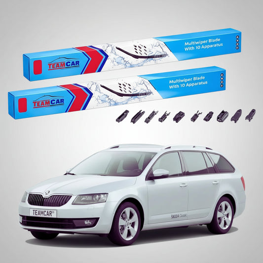 Ștergătoare Skoda Octavia III Combi 5E5 2012-2020 | Set Față Flat Universal – TeamCar®