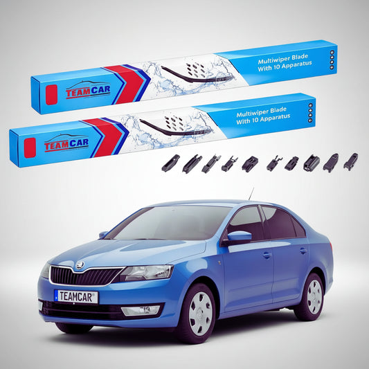 Ștergătoare Skoda Rapid NH3 2012-2022 | Set Față Flat – TeamCar®