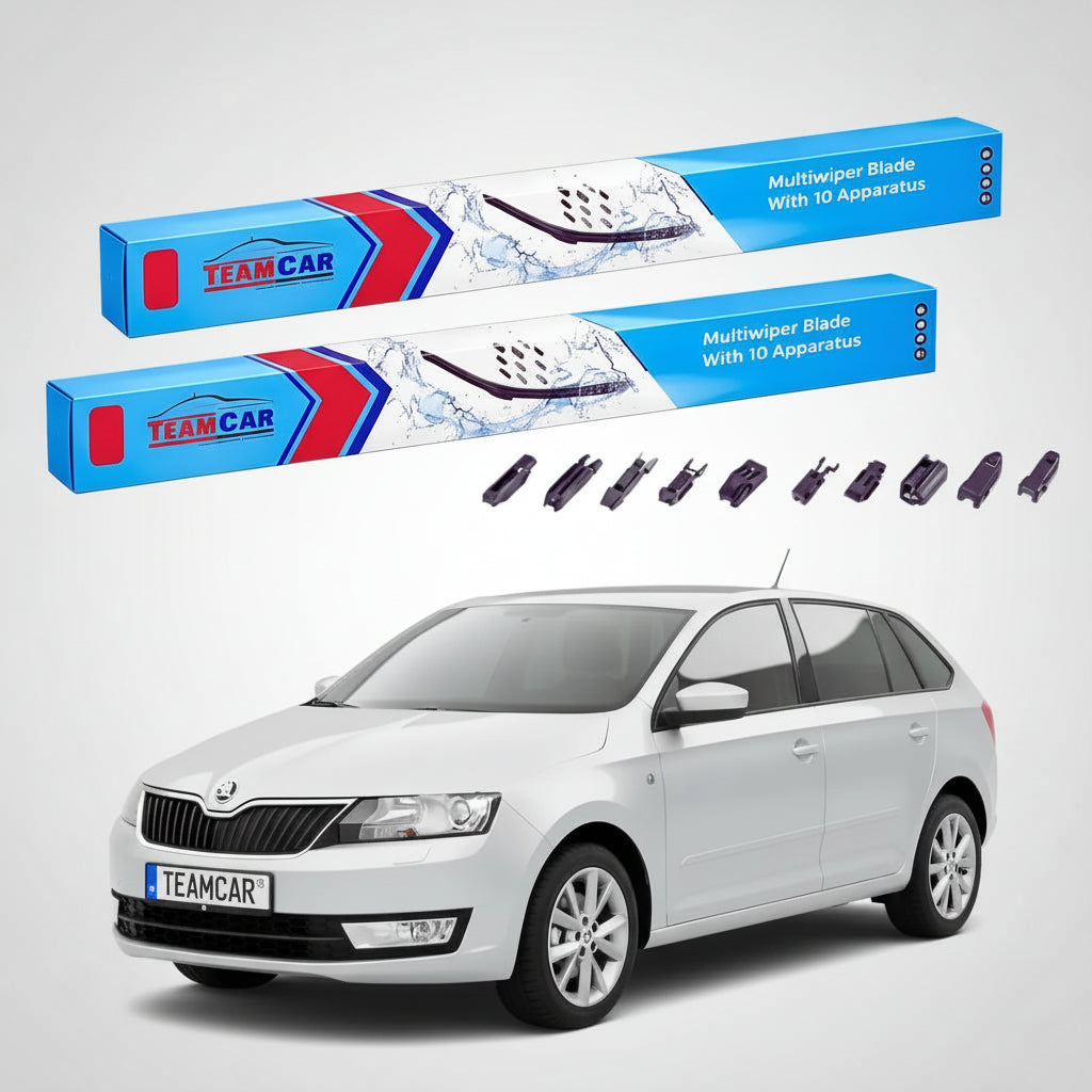 Ștergătoare Skoda Rapid Spaceback NH1 2013-2019 | Set Față Flat – TeamCar®