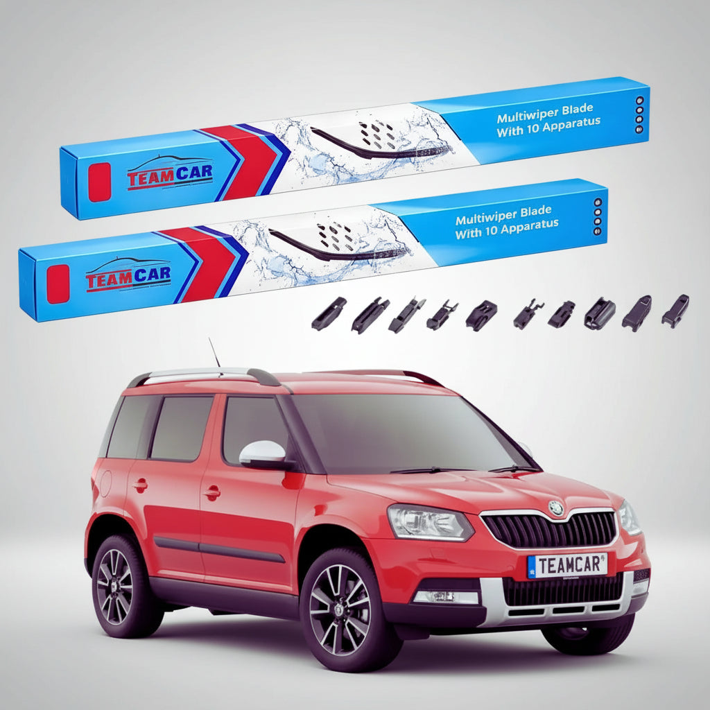 Ștergătoare Skoda Yeti 5L 2009-2017 | Set Față Flat – TeamCar®