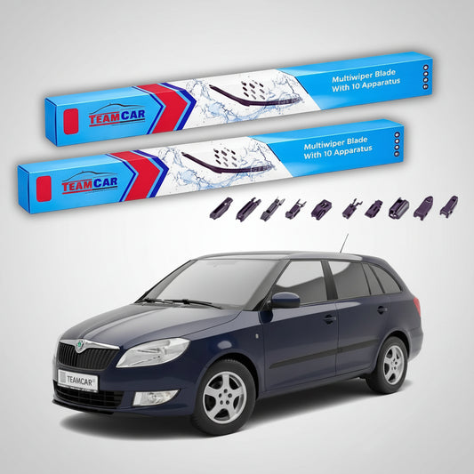 Ștergătoare Skoda Fabia II Combi 5J5 2013-2014 | Set Față Flat Universal – TeamCar®