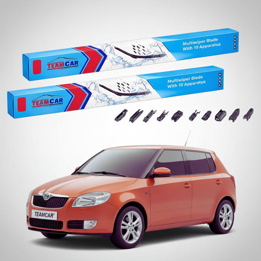 Ștergătoare Skoda Fabia II 5J2 2013-2014 | Set Față Flat Universal – TeamCar®