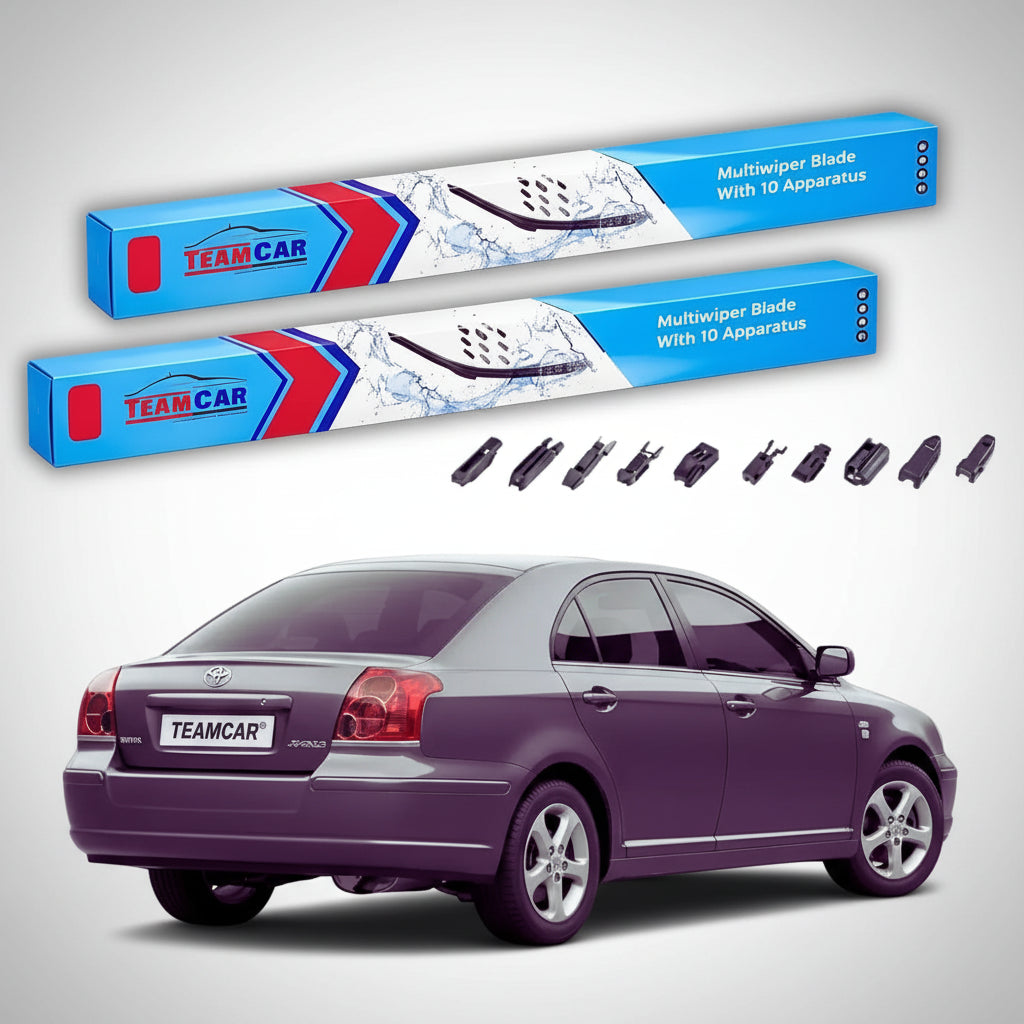 Ștergătoare Toyota Avensis T25 Liftback Plastic 2003-2008 | Set Față Flat Premium – TeamCar®