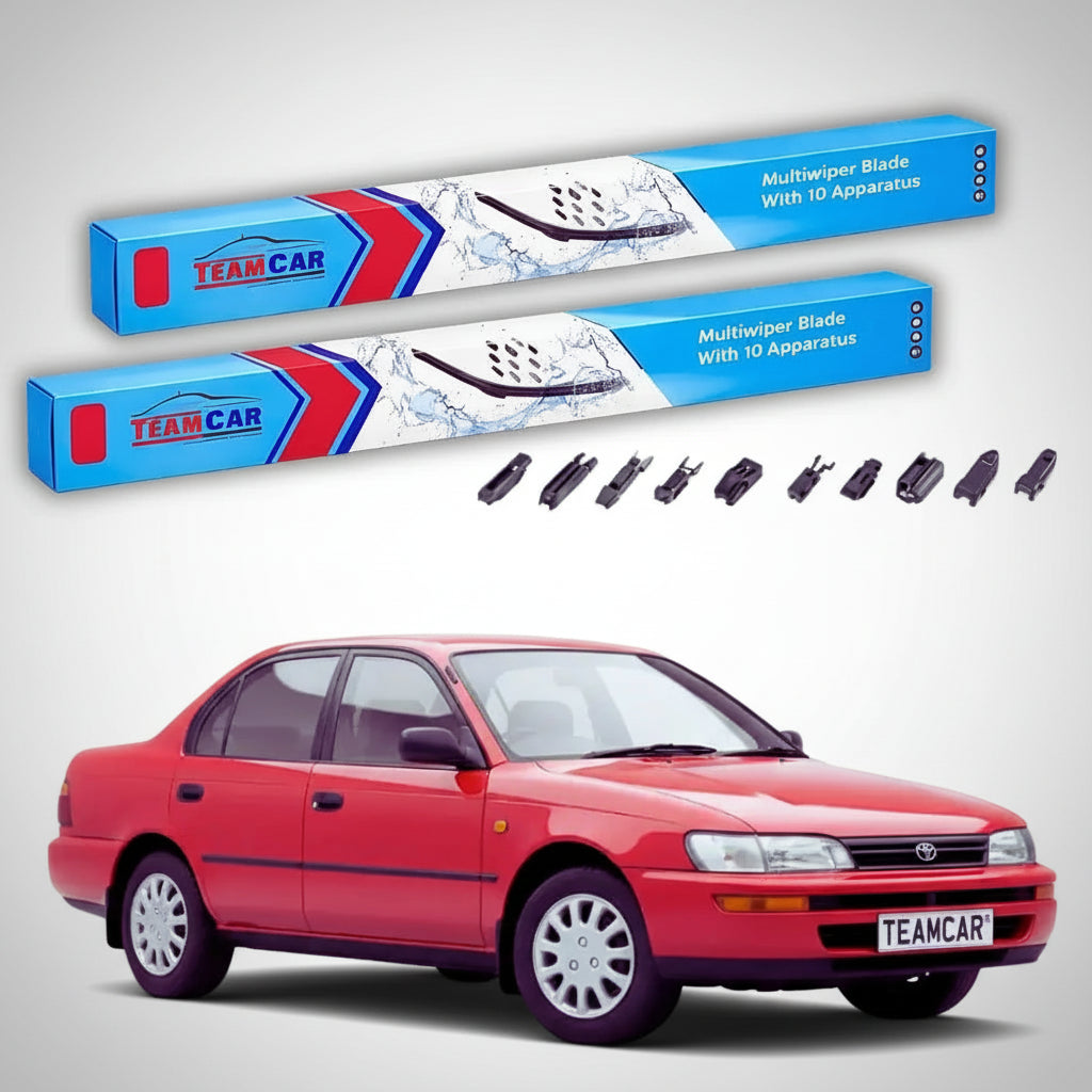 Ștergătoare Toyota Corolla E10 Sedan 1992-1997 | Set Față Flat Premium – TeamCar®