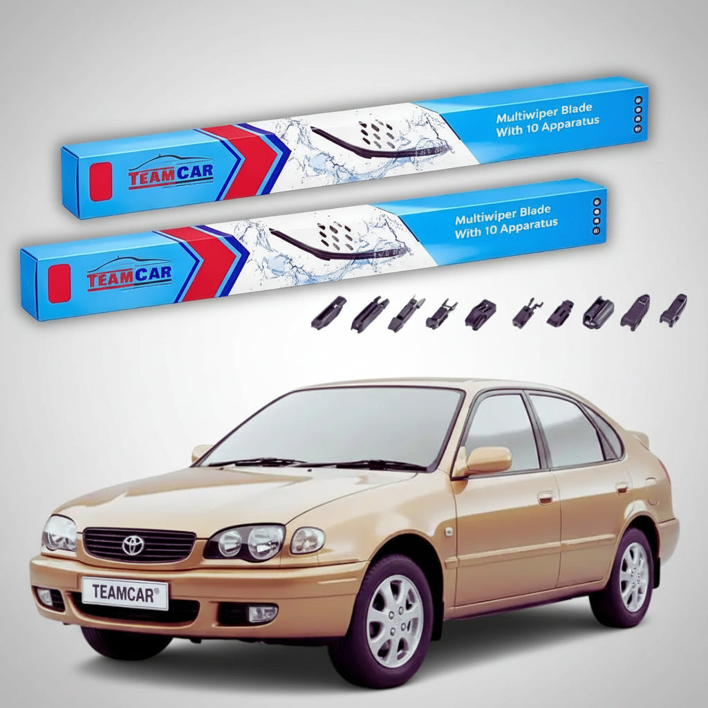 Ștergătoare Toyota Corolla E11 Hatchback 1997-2000 | Set Față Flat Premium – TeamCar®