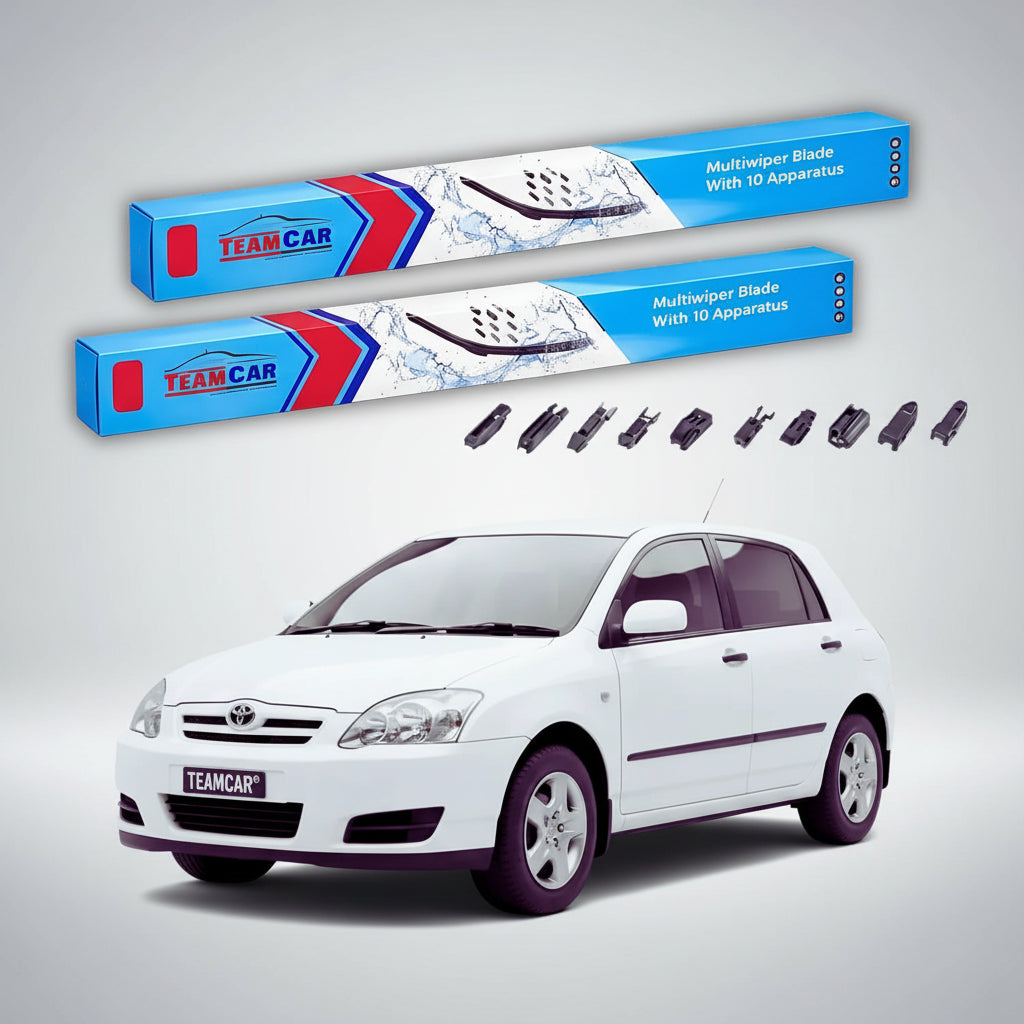 Ștergătoare Toyota Corolla E12 Hatchback 2002-2007 | Set Față Flat Premium – TeamCar®