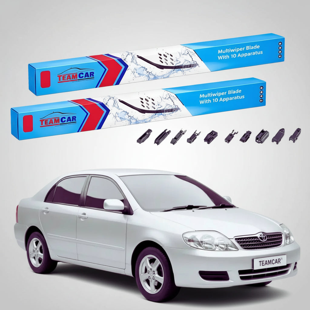Ștergătoare Toyota Corolla E12 Sedan 2000-2008 | Set Față Flat Premium – TeamCar®