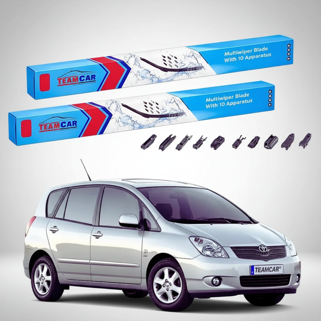 Ștergătoare Toyota Corolla Verso E12 MPV 2002-2004 | Set Față Flat Premium – TeamCar®