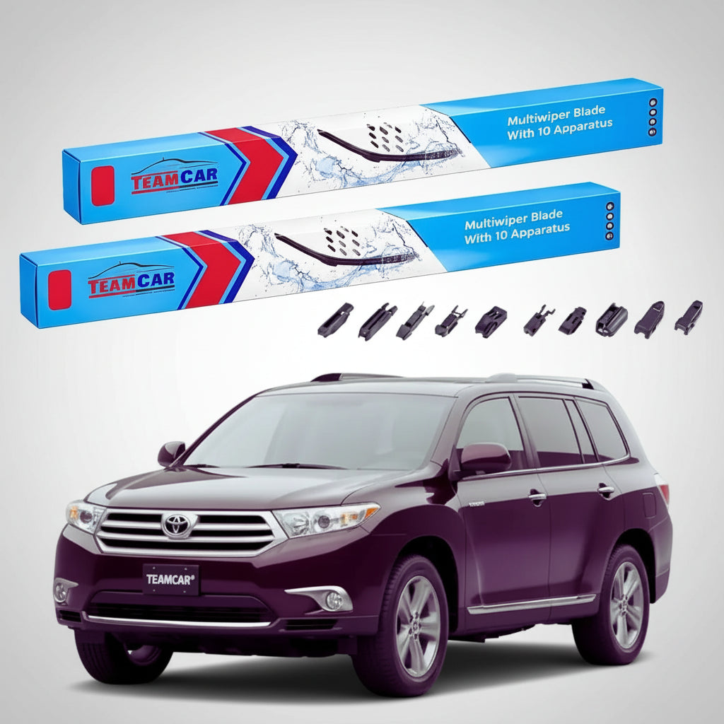 Ștergătoare Toyota Highlander Gen II-IV SUV 2007-prezent | Set Față Flat Premium – TeamCar®