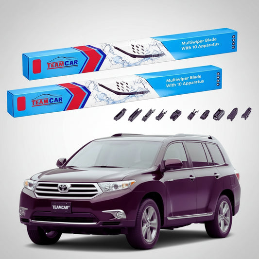 Ștergătoare Toyota Highlander Gen II-IV SUV 2007-prezent | Set Față Flat Premium – TeamCar®