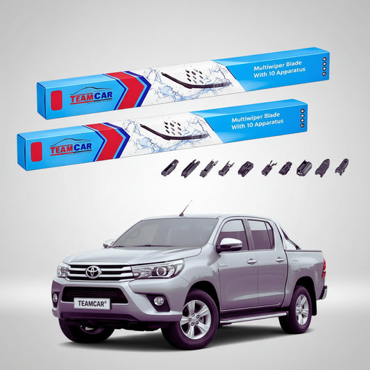 Ștergătoare Toyota Hilux Gen VIII Pick-up 2015-prezent | Set Față Flat Premium – TeamCar®