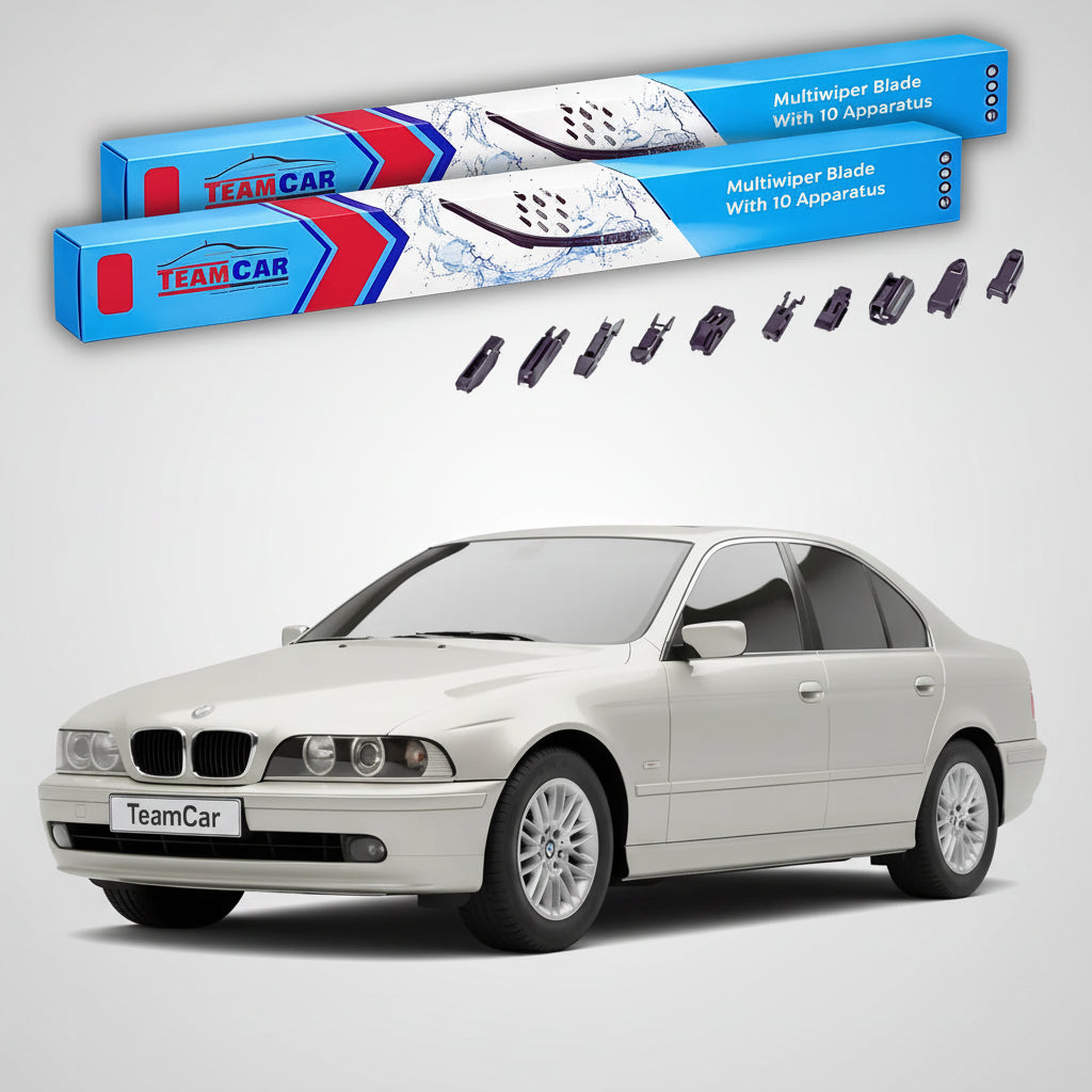 Ștergătoare TeamCar® pentru BMW Seria 5 Sedan (E39) 1995–2003 – Set Față Flat Premium