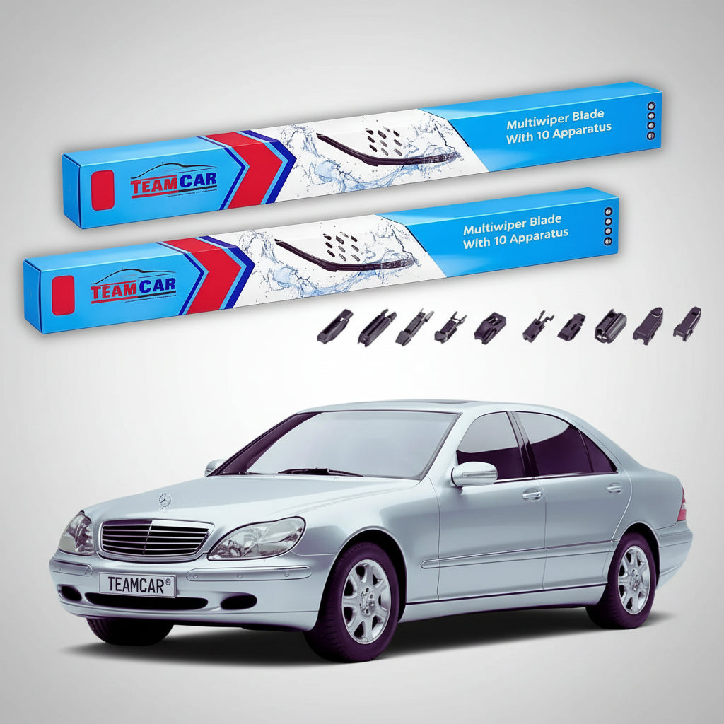 Ștergătoare Mercedes-Benz Clasa S W220 1998-2000 | Set Față Flat – TeamCar®