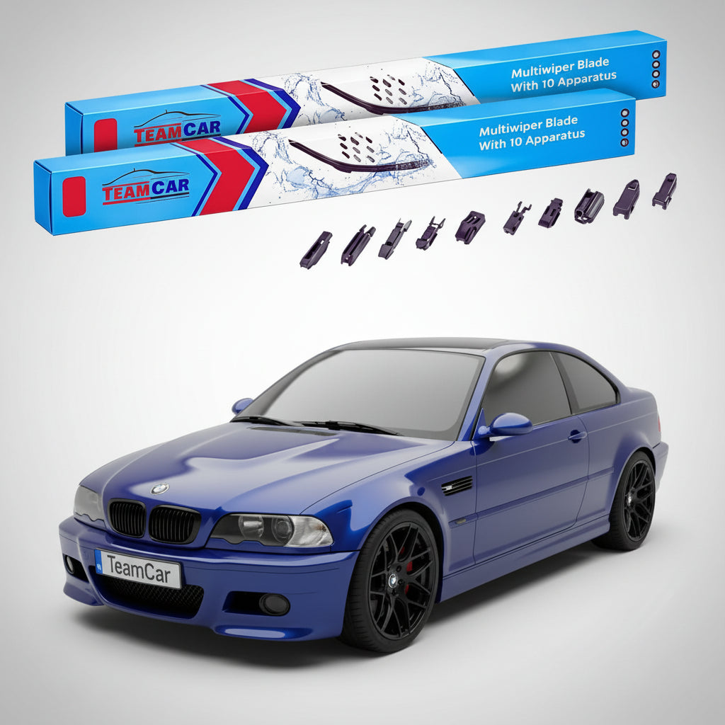 Ștergătoare TeamCar® pentru BMW Seria 3 Coupe (E46) 1999–2006 – Set Față Flat Premium