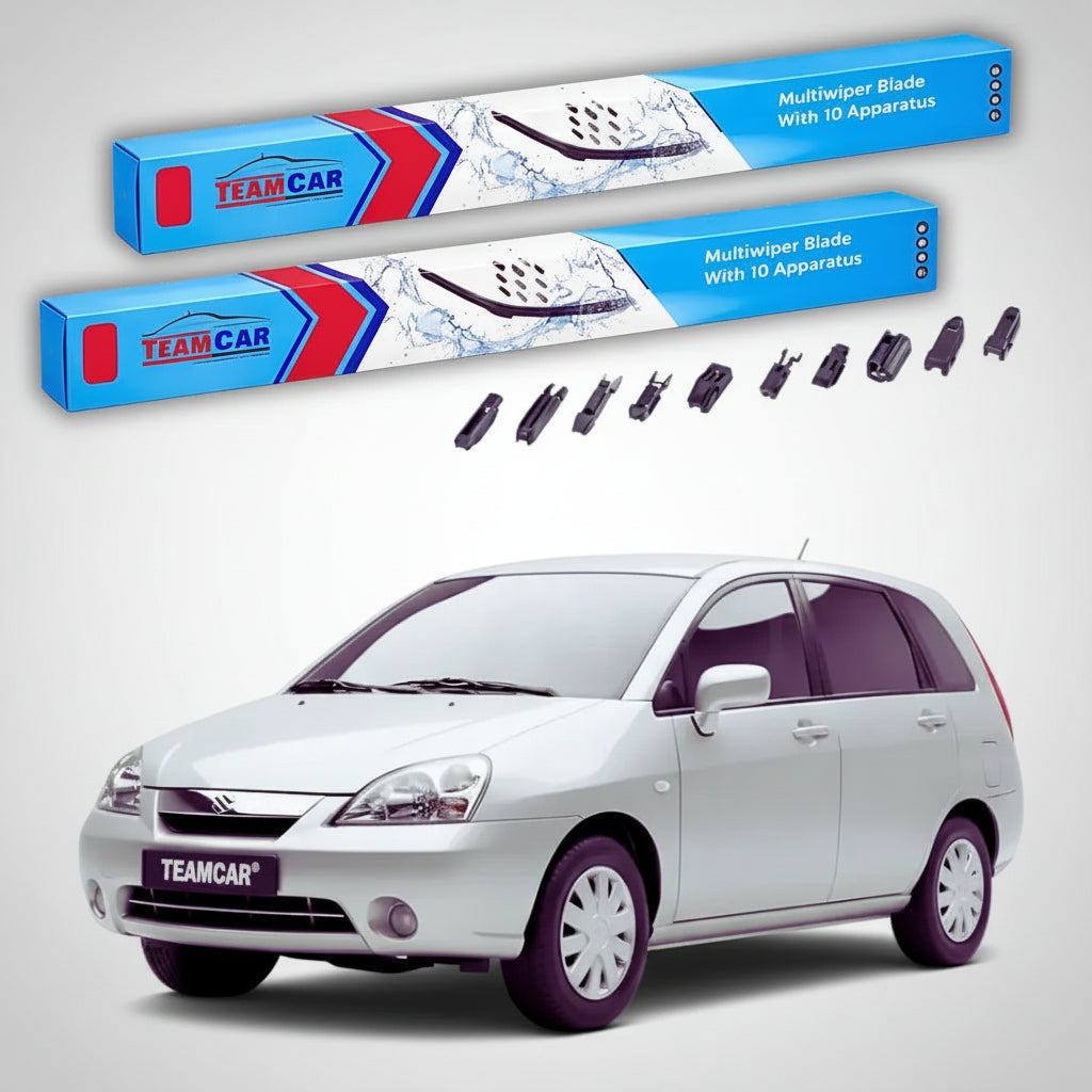 Ștergătoare Suzuki Liana Combi ER 2001-2007 | Braț Plastic | Set Față Flat Premium – TeamCar®