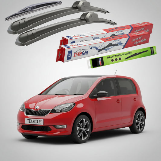 Ștergătoare Skoda Citigo-e iV NE1 2019-2024 | Set Față-Spate Flat – TeamCar®