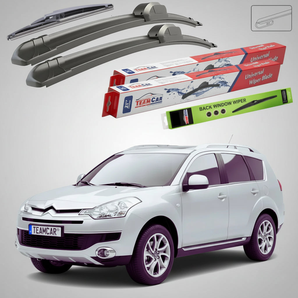 Ștergătoare Citroën C-Crosser Gen I EP 2007-2013 | Set Față și Spate Flat – TeamCar®